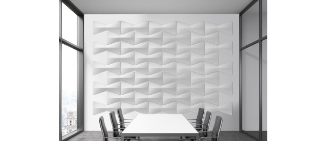Bow sound absorbing wall panels